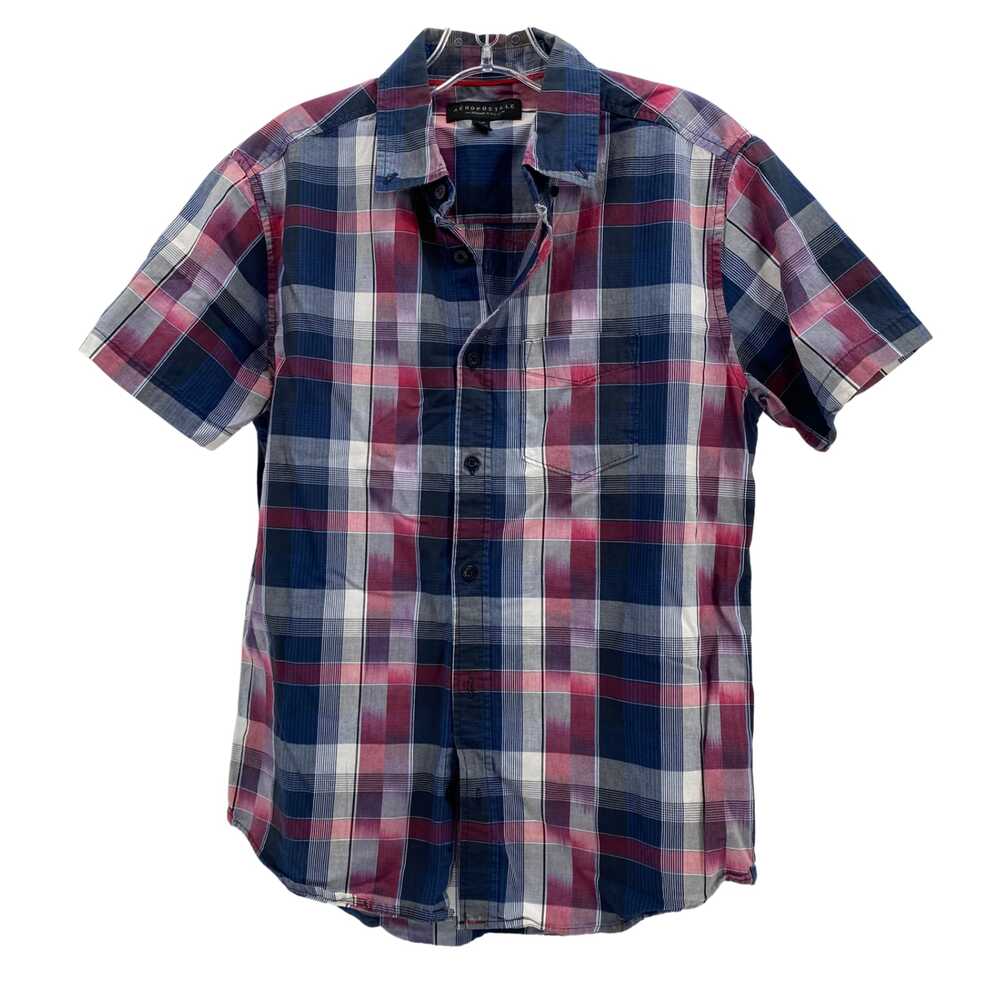 Aeropostale Blue Casual Button-Up Shirt | Size S